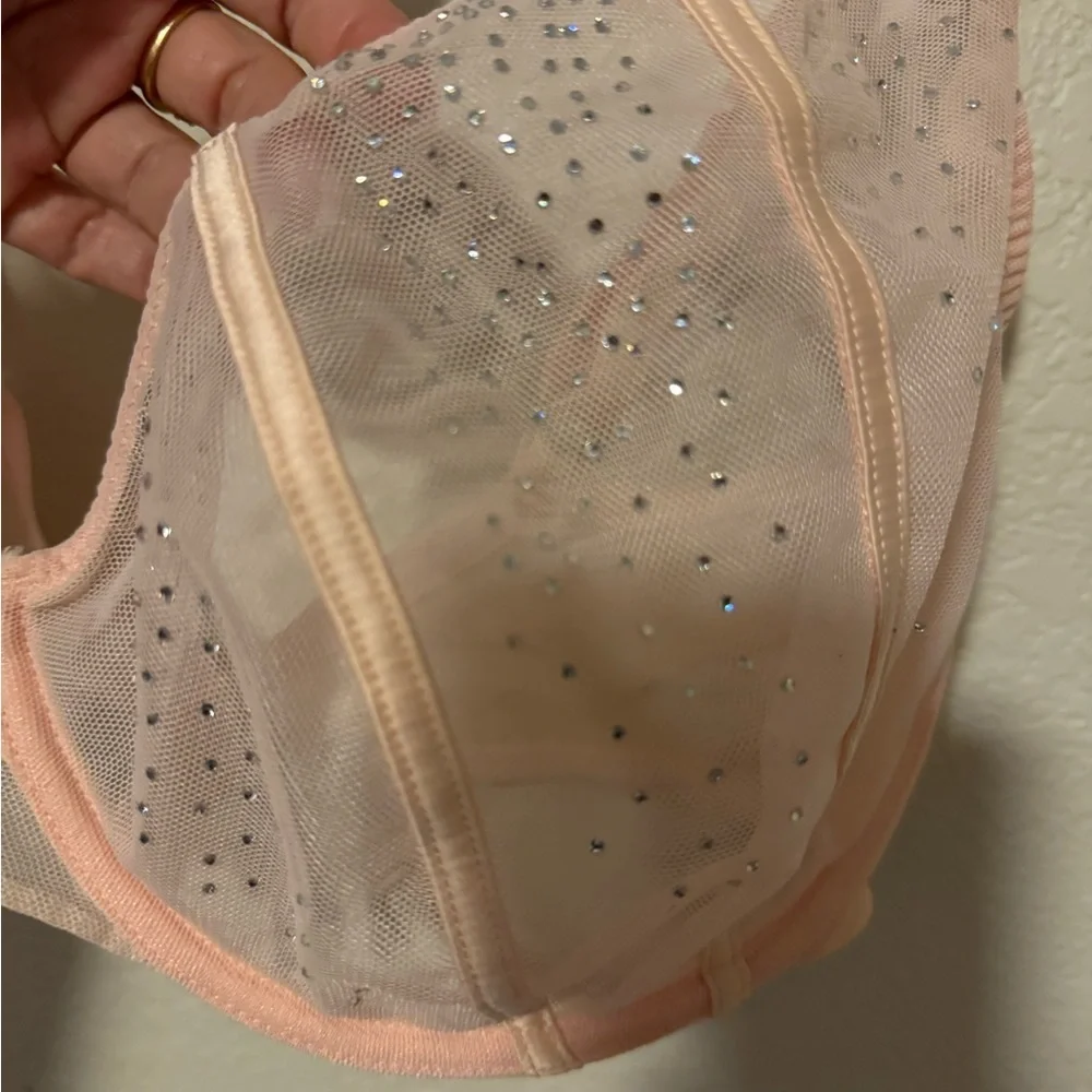 Playful Promises Nola Toffee Diamanté Underwire Bra | US 36I, UK 36G - Picture 6 of 13